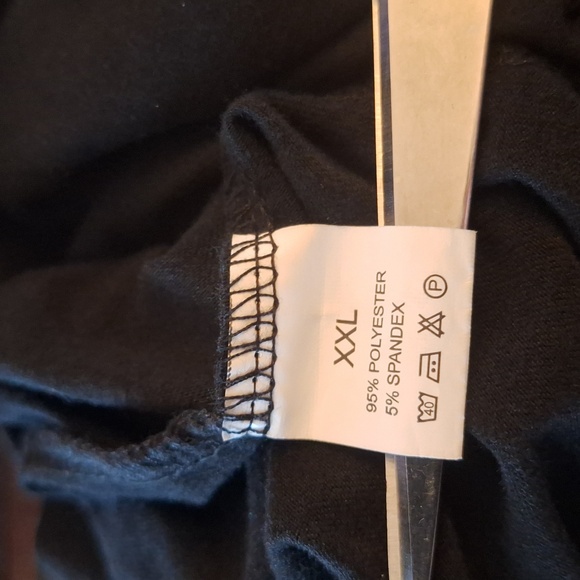 Black Sleeveless Fringe Dress or Swimsuit Cover-up Size L/XL - Picture 6 of 7